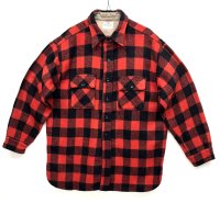 50'S PILGRIM マチ付き ウールシャツ バッファローチェック (VINTAGE)
