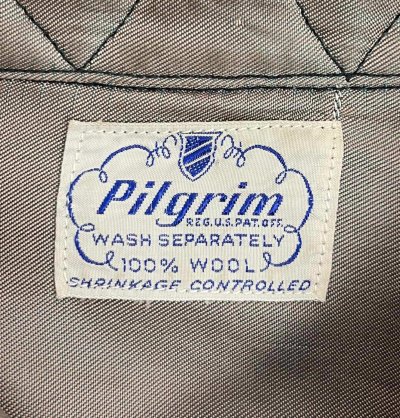 画像2: 50'S PILGRIM マチ付き ウールシャツ バッファローチェック (VINTAGE)