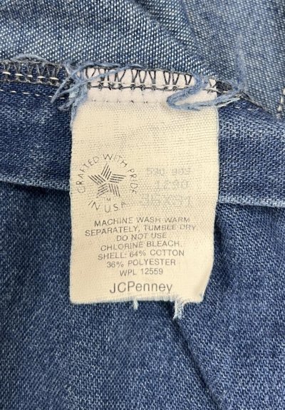 画像4: 80'S BIG MAC トップスナップボタン デニム ペインターパンツ W36L31 インディゴ USA製 (VINTAGE)