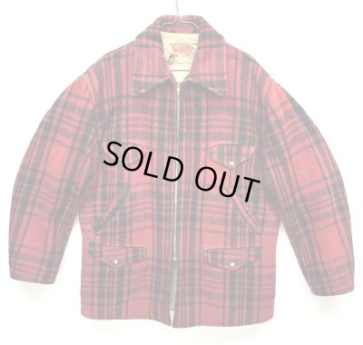 画像1: 50'S SOO WOOLEN MILLS ウール マッキーノジャケット バッファローチェック (VINTAGE)