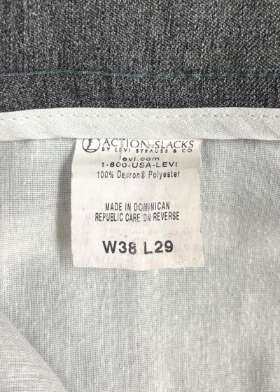 画像3: 00'S LEVIS "ACTION SLACKS" スラックス ダークグレー (VINTAGE)