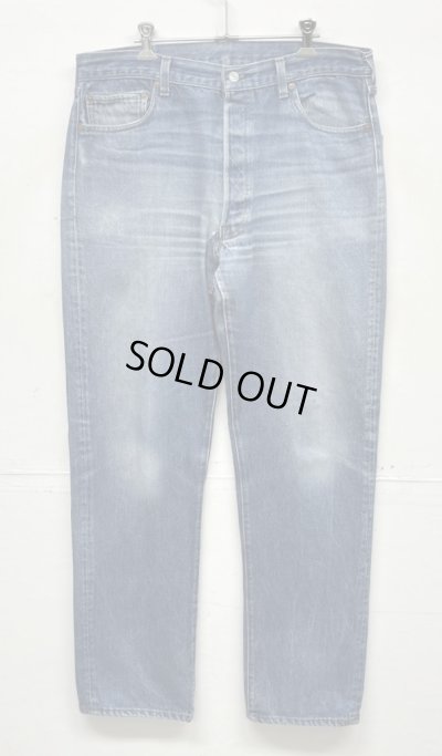 画像1: 80'S LEVIS 501 "内股シングル" デニム インディゴ USA製 W38L32 (VINTAGE)