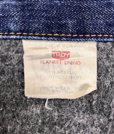 画像3: 70'S LEVIS 70505 "TROY BLANKET" ブランケット付き デニムジャケット インディゴ USA製 (VINTAGE)