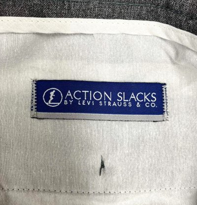 画像2: 00'S LEVIS "ACTION SLACKS" スラックス ダークグレー (VINTAGE)