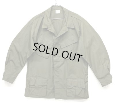 画像1: 60'S アメリカ軍 US ARMY "JUNGLE FATIGUE" リップストップ ファティーグジャケット L-LONG (DEADSTOCK)