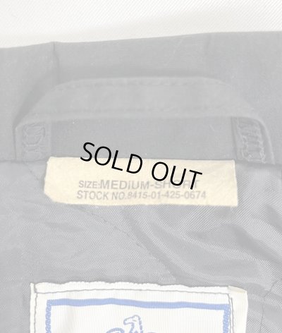 画像2: アメリカ軍 US NAVY 裏地キルティング チンスト付き ユーティリティジャケット ダークネイビー (VINTAGE)