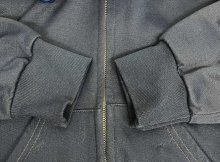 他の写真2: 80'S UNKNOWN 裏地サーマル フルジップ ダブルフェイス スウェットパーカー ネイビー PRIDEアルミジップ (VINTAGE)