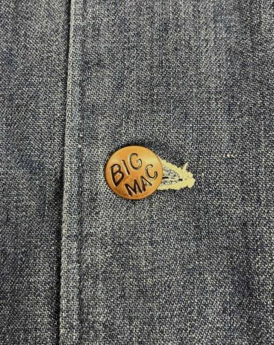 画像4: 70'S BIG MAC 裏地ブランケット デニム カバーオール インディゴ USA製 (VINTAGE)