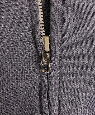 画像3: 80'S UNKNOWN 裏地サーマル フルジップ ダブルフェイス スウェットパーカー ネイビー PRIDEアルミジップ (VINTAGE)