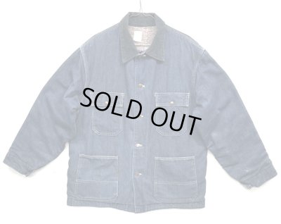 画像1: 70'S BIG MAC 裏地ブランケット デニム カバーオール インディゴ USA製 (VINTAGE)