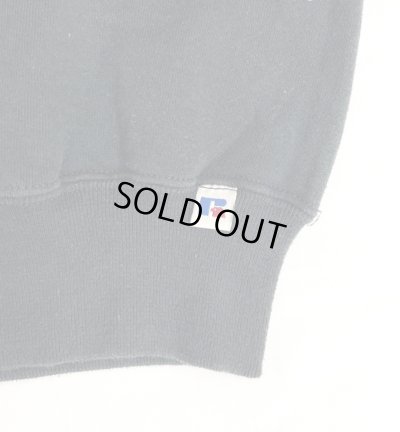 画像3: 90'S RUSSELL ATHLETIC 前Vガゼット付き クルーネック スウェットシャツ ブラック (VINTAGE)