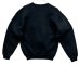 画像4: 90'S RUSSELL ATHLETIC 前Vガゼット付き クルーネック スウェットシャツ ブラック (VINTAGE) (4)