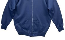 他の写真3: 80'S UNKNOWN 裏地サーマル フルジップ ダブルフェイス スウェットパーカー ネイビー PRIDEアルミジップ (VINTAGE)