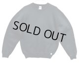 90'S RUSSELL ATHLETIC 前Vガゼット付き クルーネック スウェットシャツ ブラック (VINTAGE)