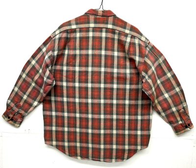 画像3: 90'S KIKIT ヘビーフランネル ワークシャツ チェック柄 (VINTAGE)