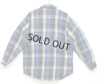 画像4: 80'S MIGHTY-MAC 裏地キルティング ヘビーフランネル ワークシャツ チェック柄 (VINTAGE)