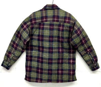 画像5: 00'S WEST CREEK 裏地キルティング フランネル ワークシャツ チェック柄 (VINTAGE)
