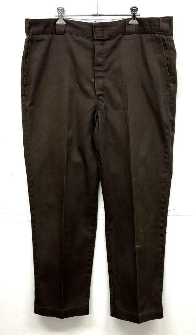 画像3: 80'S DICKIES 874 チビタグ ワークパンツ ブラウン W38L30 USA製 (VINTAGE)