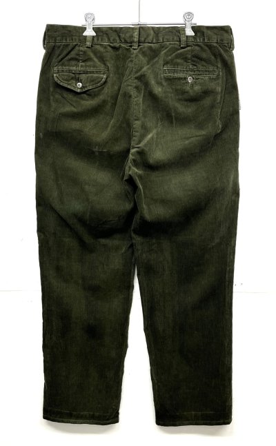 画像3: 90'S RALPH LAUREN "HAMMOND PANT" ツープリーツ コーデュロイパンツ オリーブ (VINTAGE)