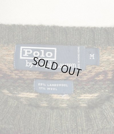 画像2: 90'S RALPH LAUREN ラムウール フェアアイルセーター (VINTAGE) 