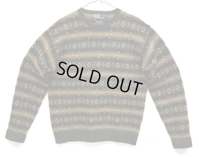 画像1: 90'S RALPH LAUREN ラムウール フェアアイルセーター (VINTAGE) 