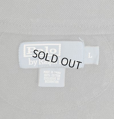 画像2: 90'S RALPH LAUREN コットン カーディガン ブラック (VINTAGE) 