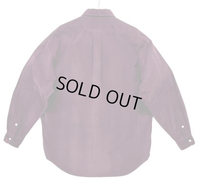 画像3: 90'S RALPH LAUREN "BLAKE" コーデュロイ 長袖 BDシャツ ボルドー (VINTAGE)