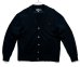 画像1: 90'S RALPH LAUREN コットン カーディガン ブラック (VINTAGE)  (1)