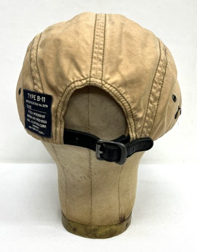 画像5: 90'S RALPH LAUREN レザー/キャンバス ロングビルキャップ ブラック/ベージュ (VINTAGE)