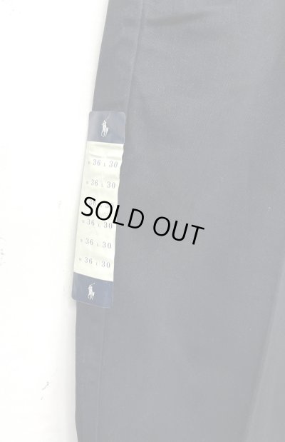 画像4: 90'S RALPH LAUREN ツープリーツ チノパンツ ブラック (DEADSTOCK)