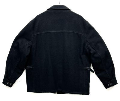 画像5: 90'S RALPH LAUREN 裏地キルティング ウール スポーツジャケット ブラック (VINTAGE)