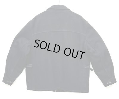 画像5: 90'S RALPH LAUREN 裏地キルティング ウール スポーツジャケット ブラック (VINTAGE)