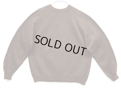 画像3: 80'S UNKNOWN ラグランスリーブ クルーネック スウェットシャツ ヘザーブラウン USA製 (VINTAGE)