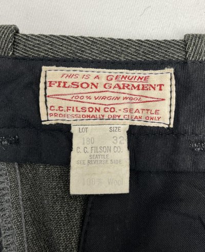 画像2: 70'S C.C.FILSON ウィップコード ウールパンツ 42TALONジップ カーキ (VINTAGE)