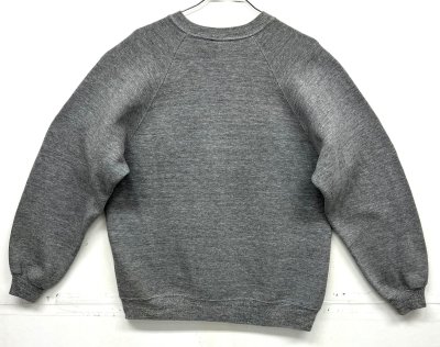 画像4: 80'S ARTEX ラグランスリーブ クルーネック スウェットシャツ ヘザーグレー USA製 (VINTAGE)