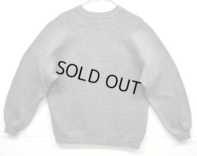 画像4: 80'S ARTEX ラグランスリーブ クルーネック スウェットシャツ ヘザーグレー USA製 (VINTAGE)