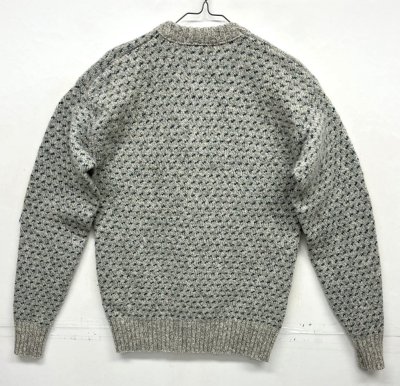 画像3: 90'S EDDIE BAUER 黒タグ ウール クルーネックセーター バーズアイ USA製 (VINTAGE) 