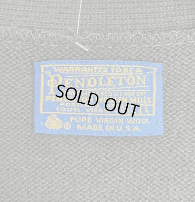 画像2: 80'S PENDLETON ウール ニットベスト グレンチェック/チャコール USA製 (DEADSTOCK) 