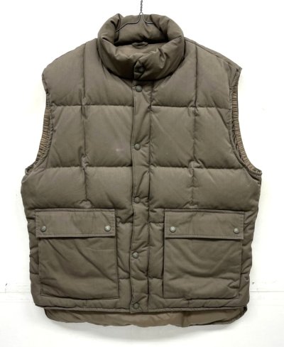 画像1: 90'S EDDIE BAUER 黒タグ グースダウン ダウンベスト ブラウン (VINTAGE) 