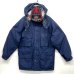 画像1: 90'S EDDIE BAUER 黒タグ 裏地ブランケット マウンテンパーカー ネイビー (VINTAGE)  (1)
