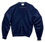 70'S MONTGOMERY WARD アクリル カーディガン ネイビー (VINTAGE) 