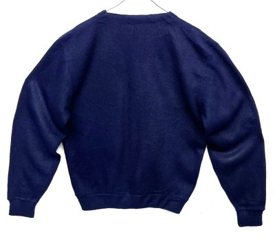 画像3: 70'S SEARS アクリル カーディガン ネイビー (VINTAGE) 
