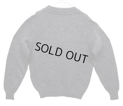 画像4: 90'S LANDS' END ウール ヘンリーネックセーター チャコール USA製 (VINTAGE) 