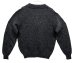画像4: 90'S LANDS' END ウール ヘンリーネックセーター チャコール USA製 (VINTAGE)  (4)