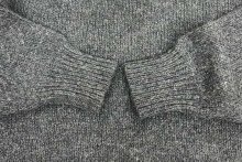 他の写真2: 90'S LANDS' END ウール ヘンリーネックセーター チャコール USA製 (VINTAGE) 