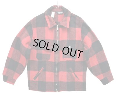 画像1: 90'S LANDS' END マッキーノクルーザージャケット バッファローチェック IDEALジップ USA製 (VINTAGE) 