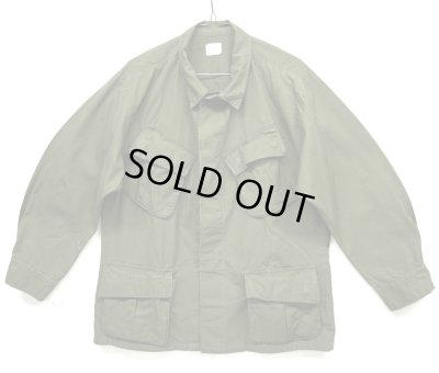 画像1: 60'S アメリカ軍 US ARMY "JUNGLE FATIGUE" リップストップ ファティーグジャケット M-SHORT (VINTAGE)