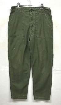 70'S アメリカ軍 US ARMY "OG107" コットンサテン ベイカーパンツ ミリタリーグリーン (VINTAGE)