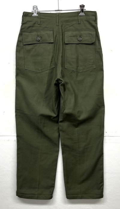 画像4: 70'S アメリカ軍 US ARMY "OG107" コットンサテン ベイカーパンツ GENERALジップ (DEADSTOCK)