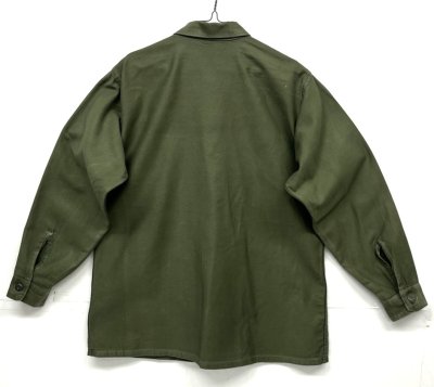 画像4: 60'S アメリカ軍 US ARMY OG107 コットンサテン ユーティリティシャツ 16 1/2 x 34 (VINTAGE)